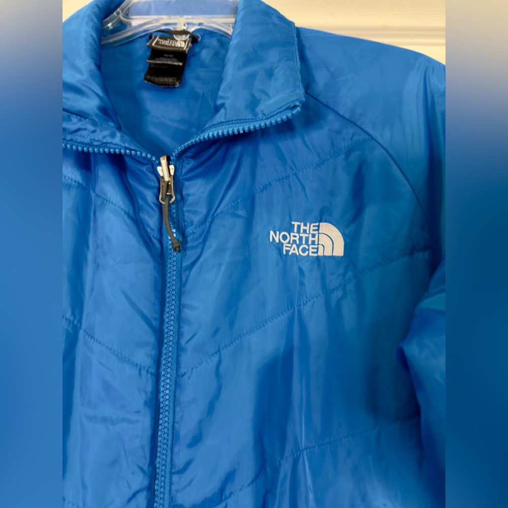 The North Face Men's Insulated Full Zip Quilted Puffer Jacket Blue Size M EUC - Picture 2 of 5